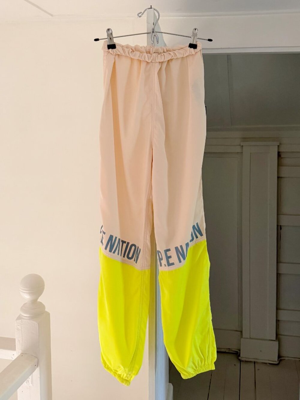 P.E Nation First Position Wide Leg Track Pants Pearled Ivory NWOT Size XS $149 - Picture 8 of 12